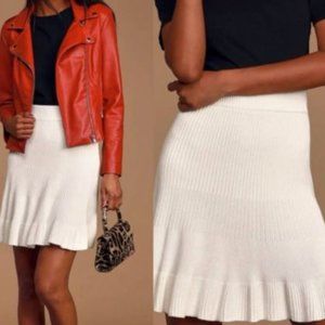 Free People Sweater Skirt- Cream